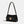 Black shoulder bag with gold-colored buckle – compact and chic