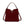Bordeaux red suede and PU leather handbag – stylish & practical