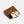 Brown shoulder bag with gold-colored chain and buckle detail