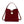 Bordeaux red suede and PU leather handbag – stylish & practical